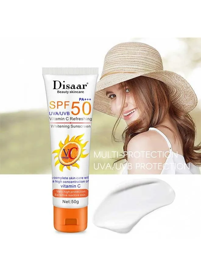 SPF 50 PA++ VC Full Body Facial Creams Sunscreen,With High Concentration Of Vitamin C,It Has The Effect Of Waterproof Ultraviolet Rays, Concealer And Brightening,Protecting Cream And Controlling Oil-1