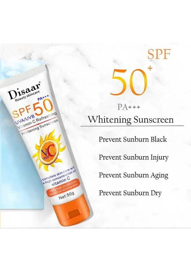 SPF 50 PA++ VC Full Body Facial Creams Sunscreen,With High Concentration Of Vitamin C,It Has The Effect Of Waterproof Ultraviolet Rays, Concealer And Brightening,Protecting Cream And Controlling Oil-2