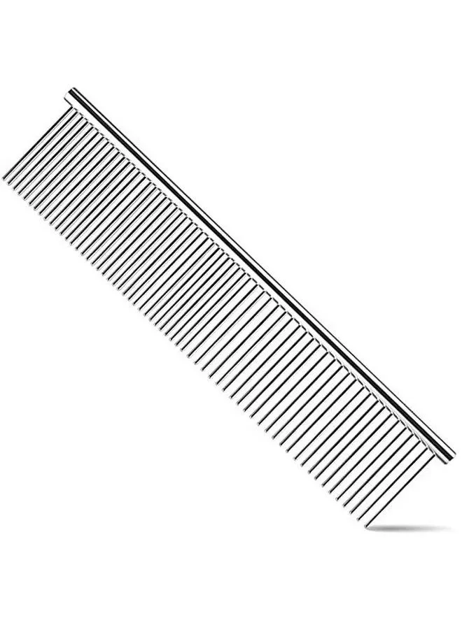 Stainless Steel Grooming Comb for Girl Women Boy Men Human Narrow & Wide Tooth-1