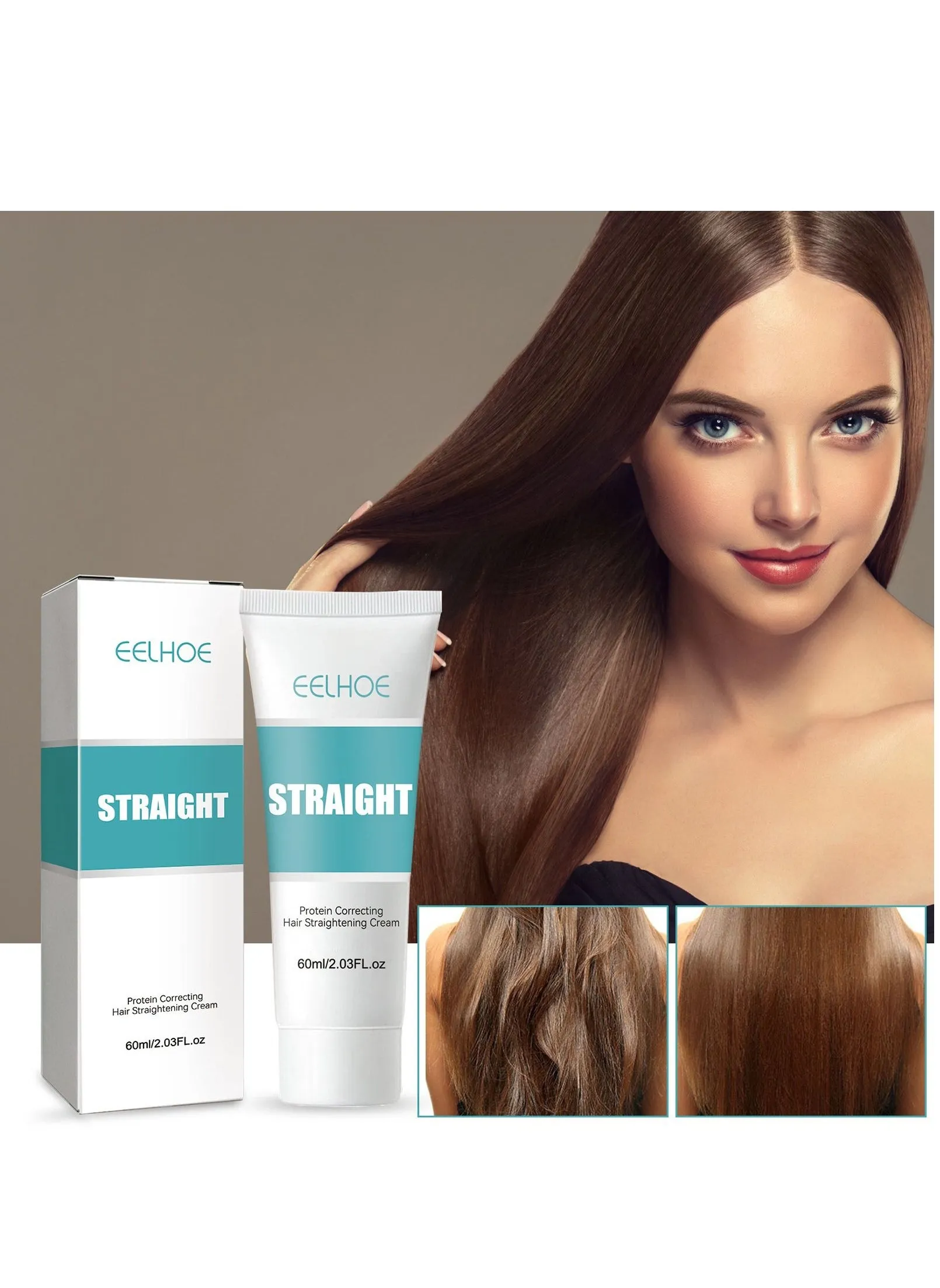 Straight hair protein correcting hair straightening cream 60ml-1