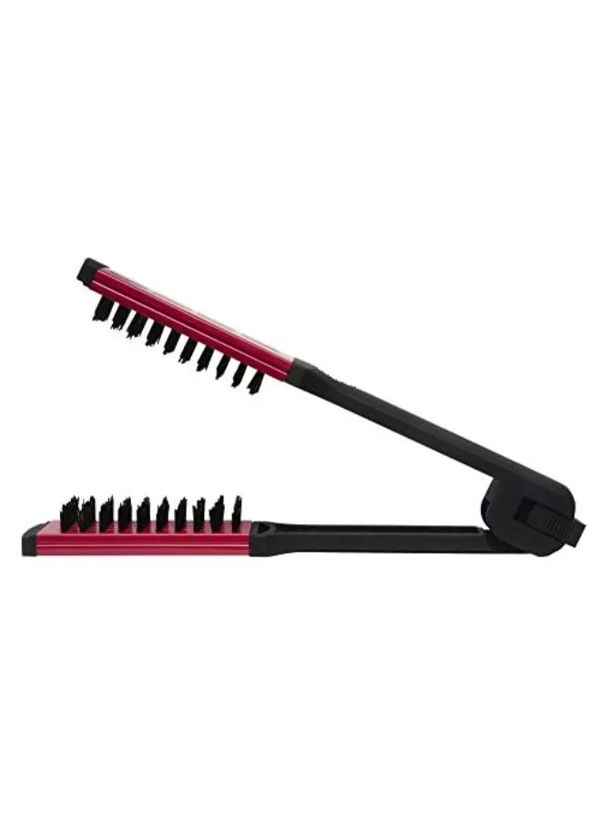 Straightening Brush, Ceramic With Nylon Bristles For Thick Coarse Hair - Use For Smoothing And Straight Hair Styles-1