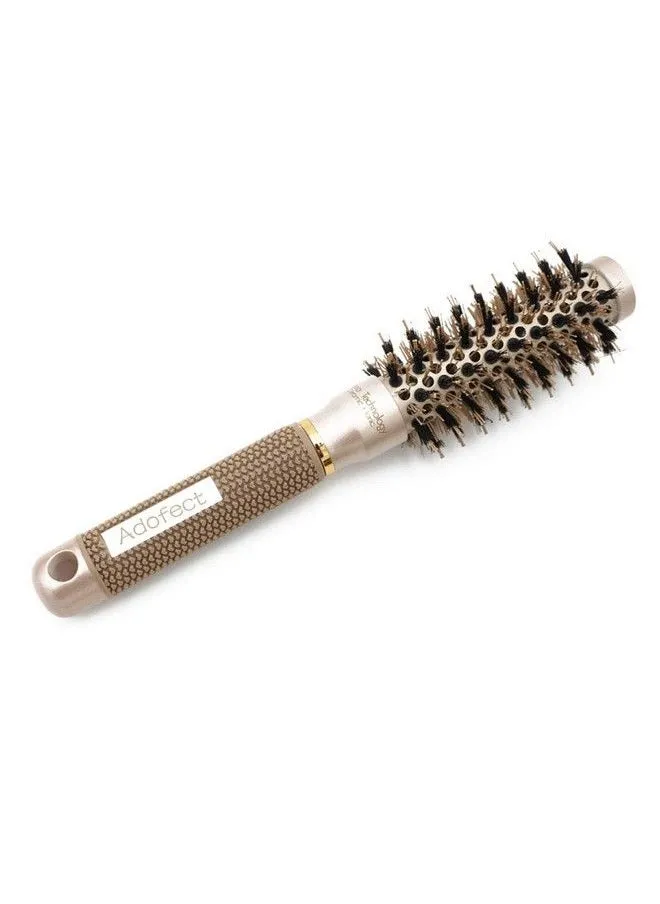 Thermal Ceramic & Lonic Round Barrel Hair Brush With Natural Boar Bristle For Blow Drying Curling Styling 1 Inch-1