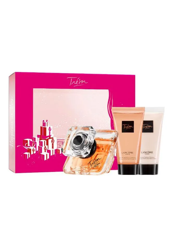 طقم هدايا تريزور (Tresor EDP 30 ml, Body Lotion 50 ml & Shower Gel 50 ml)-1