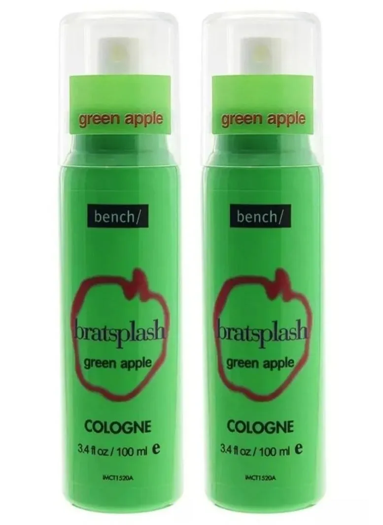 Two Pieces Of Bratsplash Cologne Green Apple100x2 ml-1