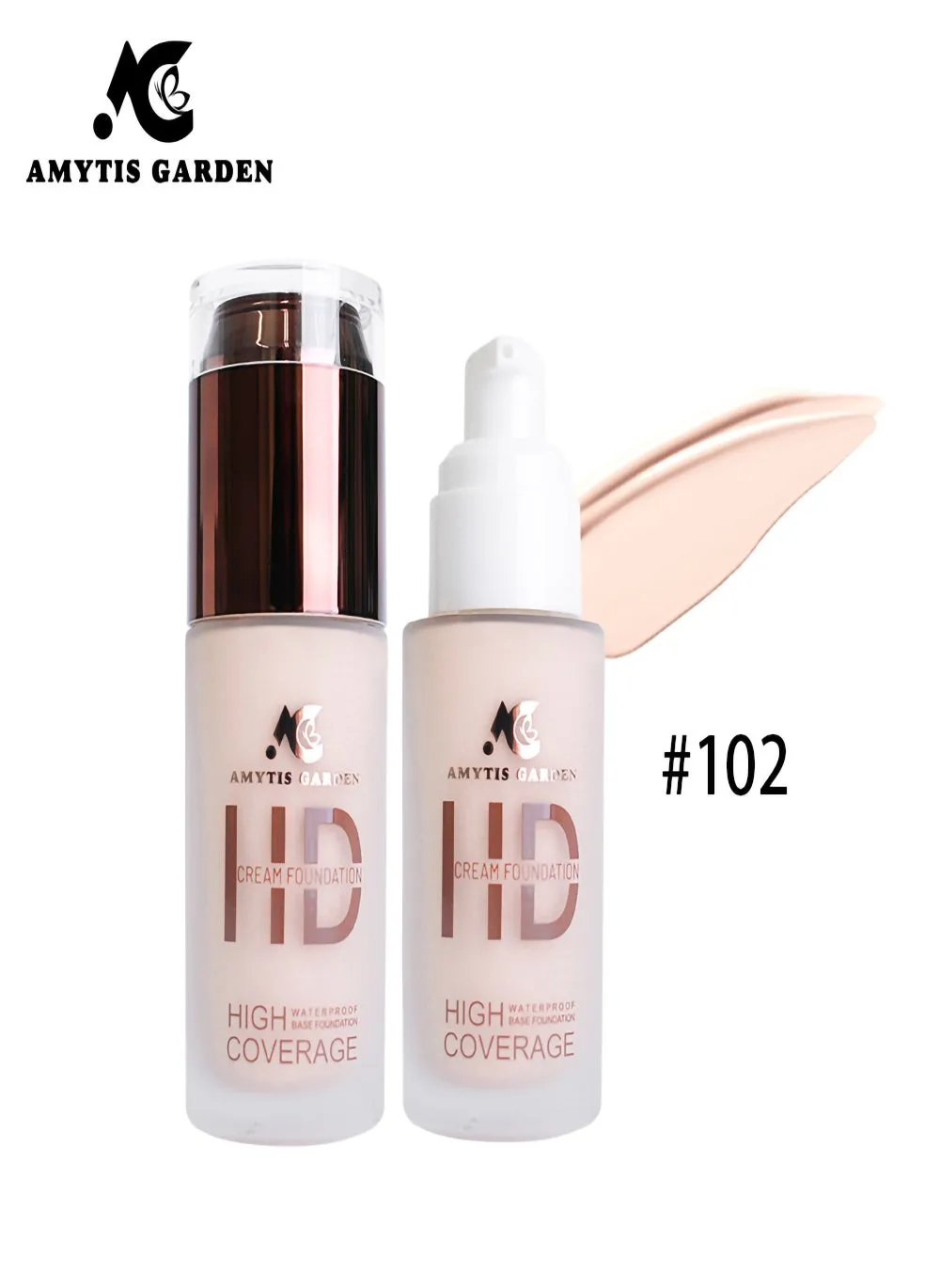 Ultimate Beauty And High Coverage 24HR Foundation HD Snow 102-1