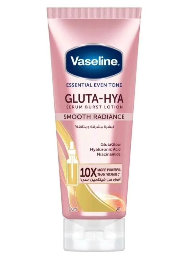 Vaseline Essential Even Tone Body Lotion Smooth Radiance, Gluta-Hya Serum Burst 200ml-1