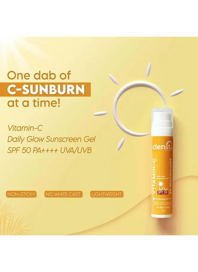 جل واقي الشمس بفيتامين سي لإشراقة يومية SPF 50+++ UVA/UVB-2