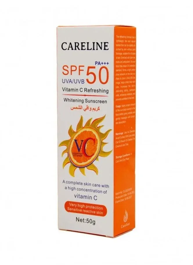 كريم واقي من الشمس ومفتح للبشرة SPF50 بفيتامين سي 50 جرام-1