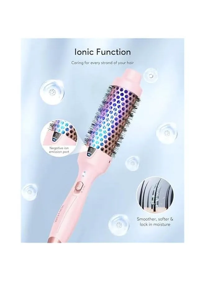 Wavytalk 1.5 Ionic Heated Round Brush and 1 Curling Iron with 360° Cooling Air Technology-2