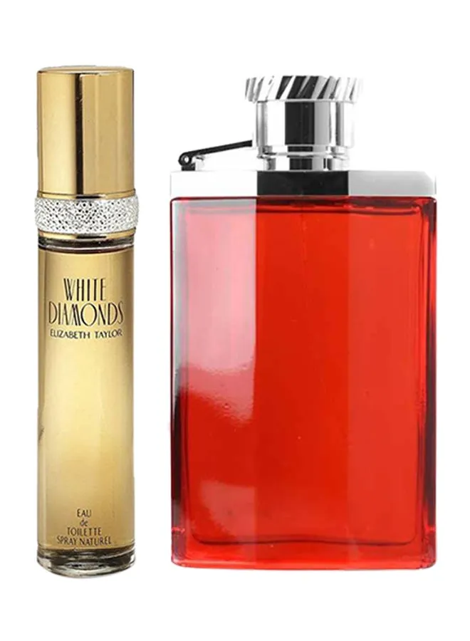 ماء تواليت وايت دايموند - 100 مل & Desire Red EDT 100 ml-1