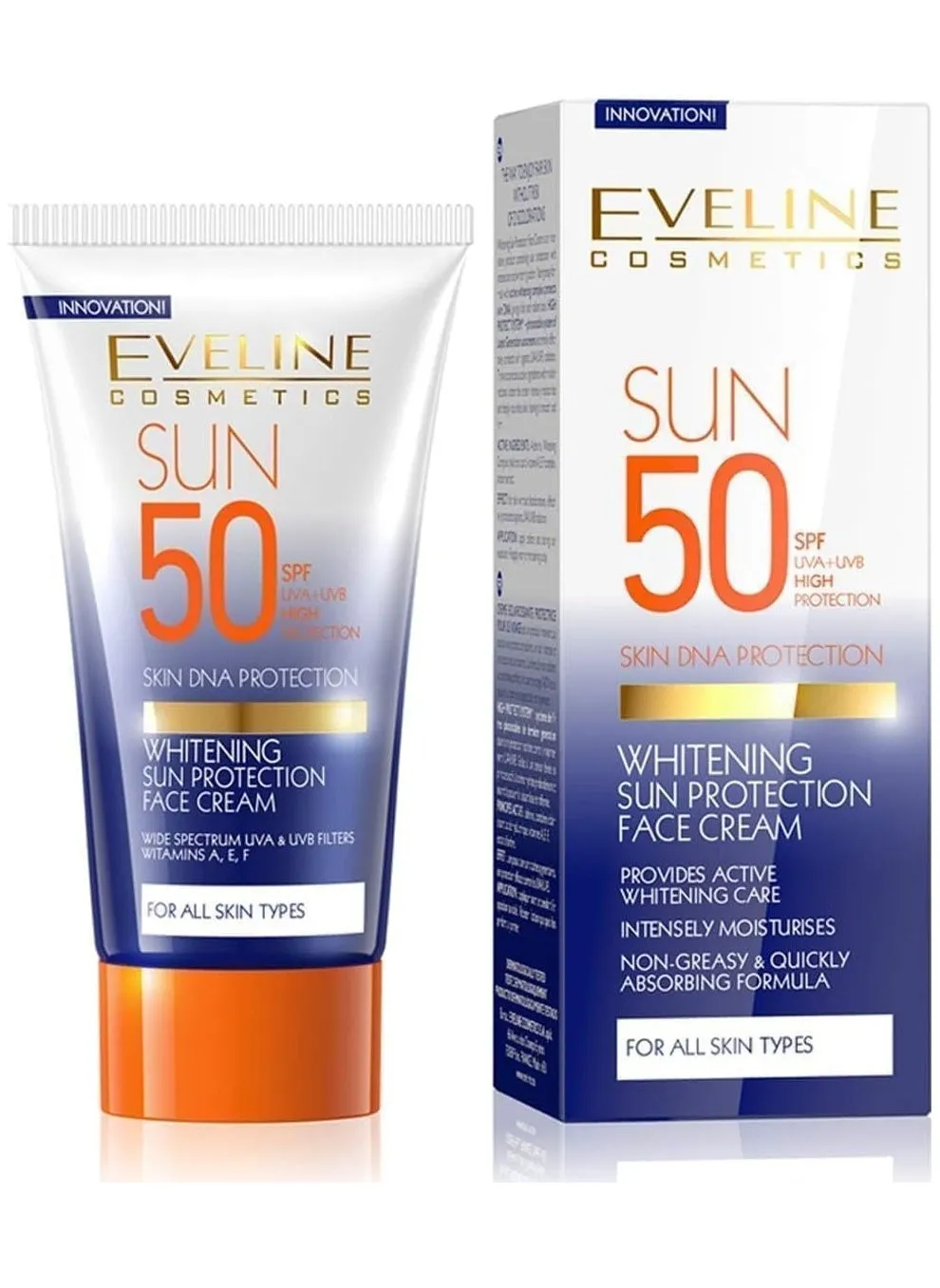 كريم تبييض الوجه والحماية من الشمس spf50  - ٥٠مل-1