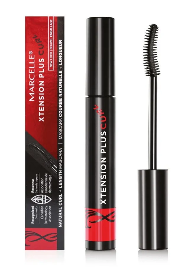 Xtension Plus Curl Mascara, Black, Curling, Lengthening, Eyewided Look, Fragrancefree, Hypoallergenic, Crueltyfree, Ophtalmologist Tested, 0.28 Fl. Oz.-1